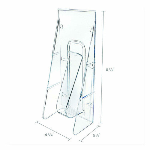 Deflecto Polycarbonate Wall Mount Brochure Holder DL