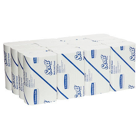 Scott Multifold Hand Towel White 250 Sheets Pack of 16