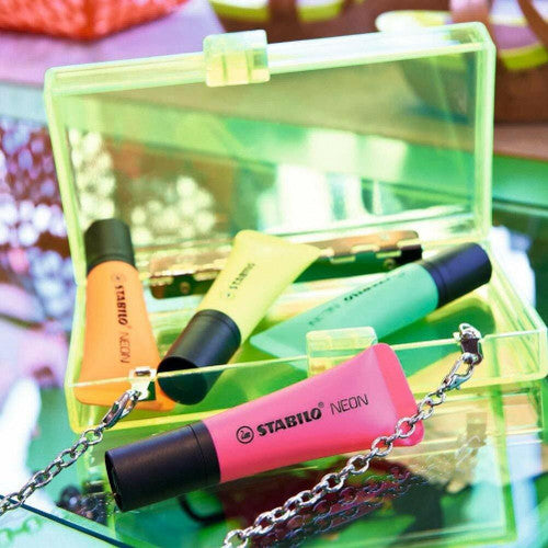 Stabilo Neon Highlighter Box of 10 Pink