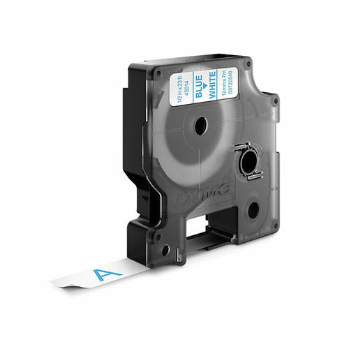 Dymo D1 Label Tape 12mm x 7m Blue on White