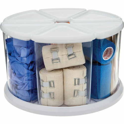 Deflecto Carousel Rotating Organiser 6 Bin