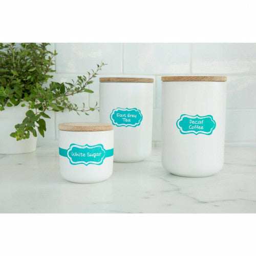 Avery Textured White Kitchen and Pantry Labels AE9008 Assorted 40 Pack 10UP