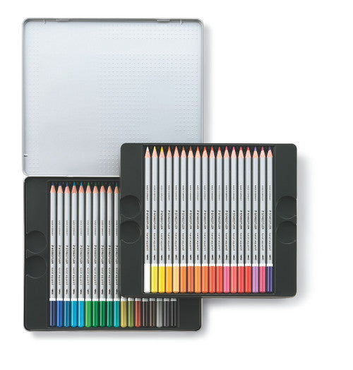 Staedtler 125 M36 Karat Aquarell 125 Watercolour Pencil Assorted Tin 36