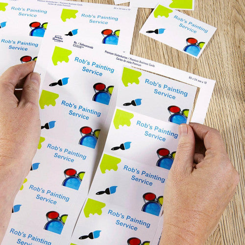 Avery White Quick and Clean Double Sided Colour Laser Business Card Satin 270gsm 10UP