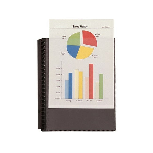 HAMELIN 31845 BEAUTONE INSERT REFILL DISPLAY BOOK A4 20 POCKET BLACK BOX 12