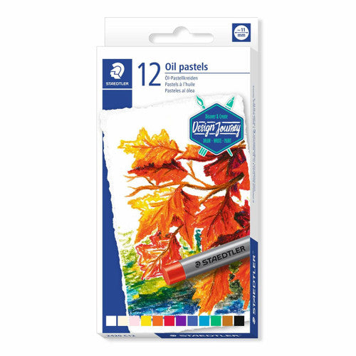Staedtler 2420 C12 Oil Pastels Box of 12 Assorted Colours