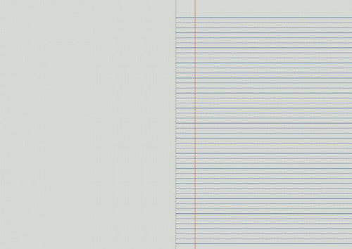 Writer Premium Project Book A4 96 Page Plain Plus 18mm Dotted Thirds Red Margin Moon Cover Pack 10 — open pages