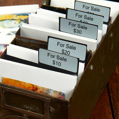 Avery Multi-Use Storm Grey Coloured Labels 94 x 32mm Laser Inkjet Permanent 80 Labels 10 Sheets