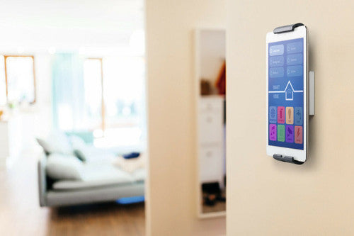 Tablet Holder Wall Mount Fits 7 to 13 Inch Silver