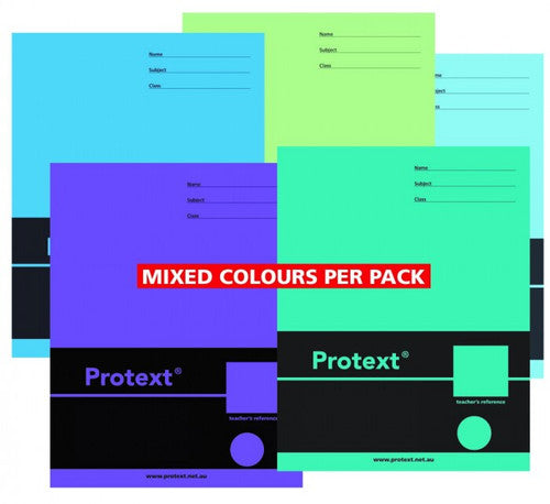 Protext Project Book 330x240mm 64 Page Plain Plus 18mm Dotted Thirds Ruled Polypropylene Bat Cover Pack 10 — bulk pack of 10