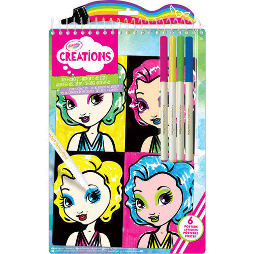 CRAYOLA 04 0477 ART HISTORY VELVET POSTER SET