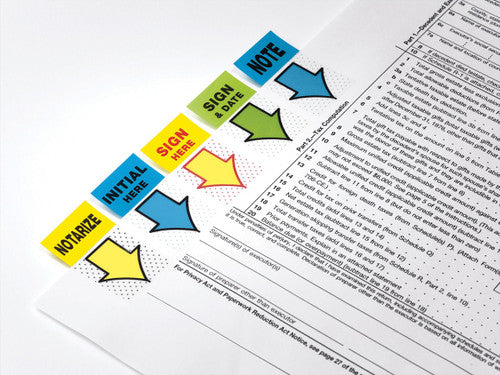 Post-it Sign Here Flags Yellow 25 x 43mm Pack of 100 680-SH2