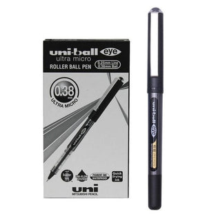 Uni-Ball Eye Rollerball Pen 0.38mm Black Box of 12