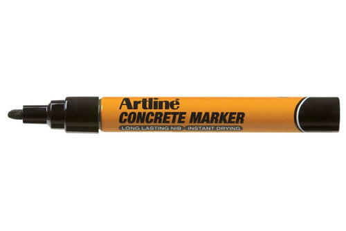 Artline Concrete Permanent Marker Black Hangsell Box of 12