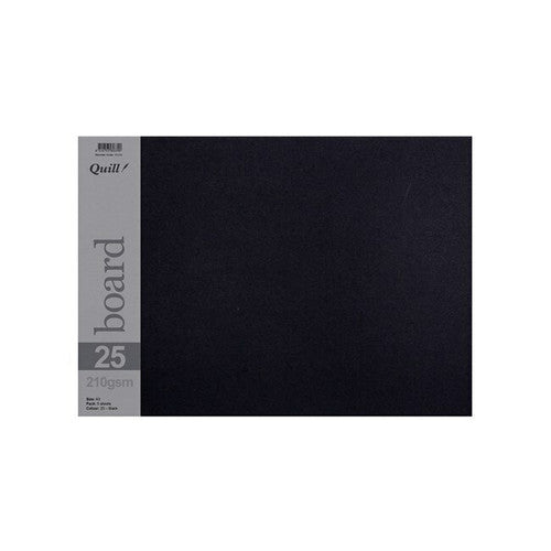 Quill Surface Board 210gsm A3 Black Pack of 5