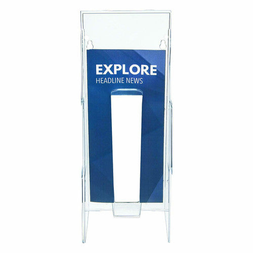 Deflecto Polycarbonate Wall Mount Brochure Holder DL