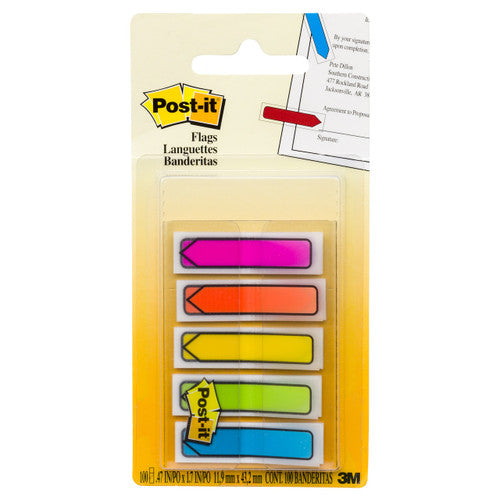 Post-it Mini Arrow Flags 5 Colours 12 x 45mm 684-ARR2