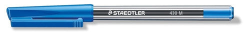 Staedtler 430MA3B100 Stick 430 Ballpoint Pen Medium Blue in Dispenser Box of 100