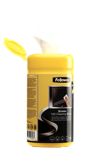 Fellowes Screen Cleaning Wipes Tub 100