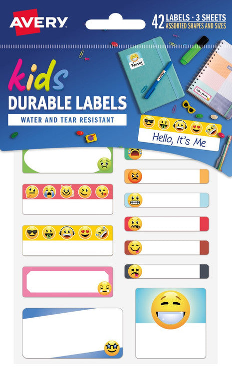 Avery Hello It‚Äôs Me School Label 42 Labels Multipack