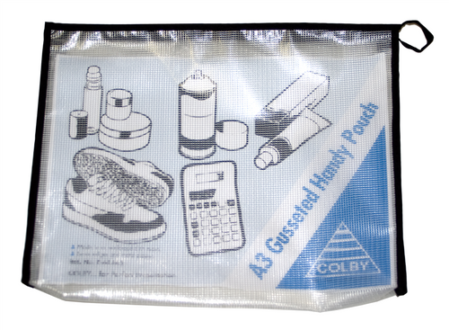 Colby 644A3 Gusseted Handy Pouch A3 Black