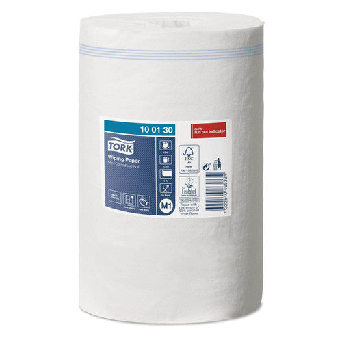 Tork Wiping Paper Mini Centrefeed Roll 1 Ply M1 White Carton of 11 Rolls