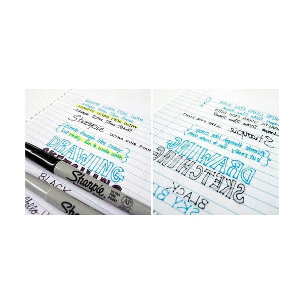 Sharpie Permanent Marker Ultra Fine Point Blue Box of 12