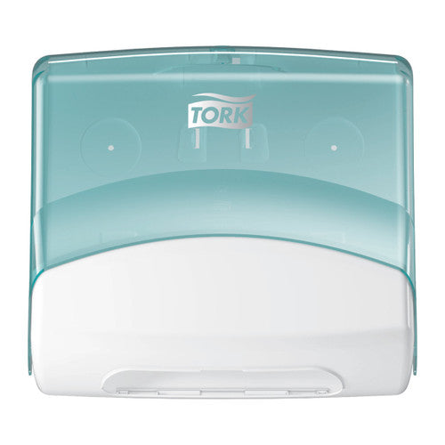 Tork Folded Wiper Cloth Dispenser W4 White Turquoise