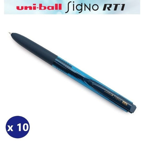 Uni-Ball Signo RT1 UMN155-05 Gel Ink Rollerball Pen 0.5mm Blue/Black Box of 10
