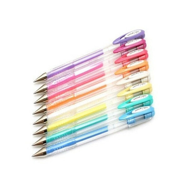 Uni Signo Angelic Colours Gel Ink Pen 0.7mm Yellow Box of 12
