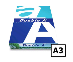 Double A A3 Copy Paper 80gsm White 500 Sheet Ream