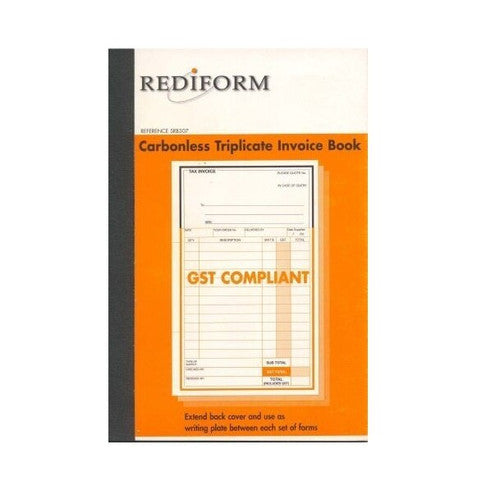 Bala Carbonless Triplicate Delivery Invoice Book Small 212 x 147mm Book of 50 Sets 3 Ply Discontinued