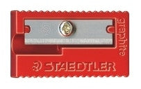 Staedtler 51050KP100 Single Hole Plastic Sharpener Assorted Colours Tub of 100