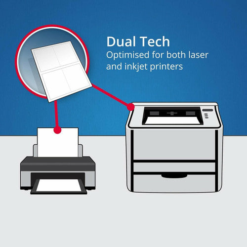 Avery Multi-Use Lavender Purple Coloured Labels 63.5 x 24mm Laser Inkjet Permanent 160 Labels 10 Sheets