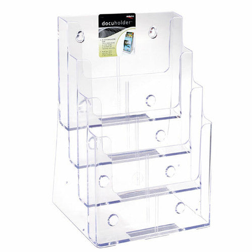 Deflecto 4 Pocket 4 Tier Brochure Holder A4