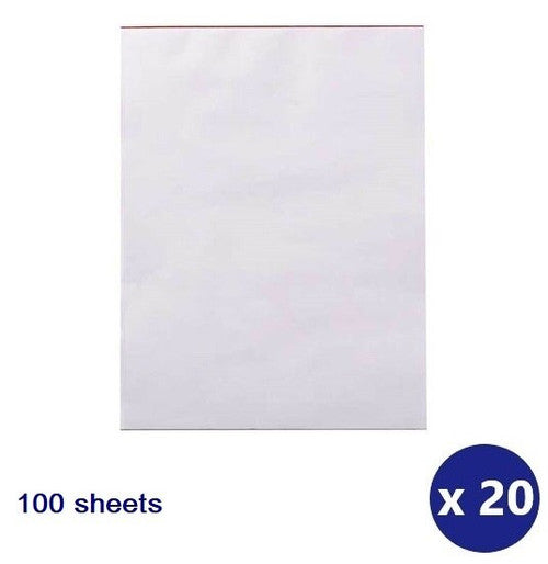 Writer Bank Office Pads Plain 100 Sheet 6x4 150x100mm Pack 20