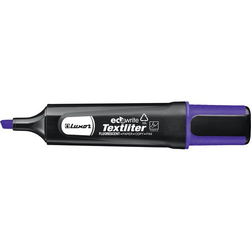 Luxor Ecowrite Textliter Highlighter Purple Box of 12