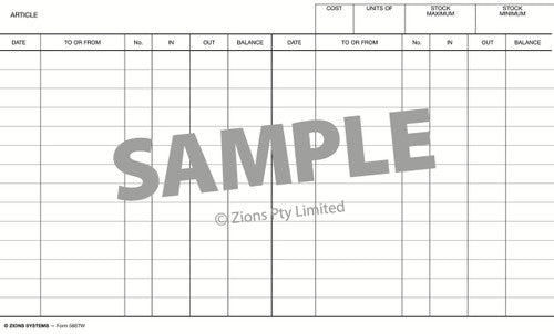 Zions Stock Card 5 x 8 White Pack of 100