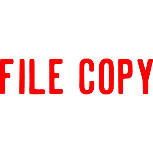Xstamper Message Stamp File Copy Red