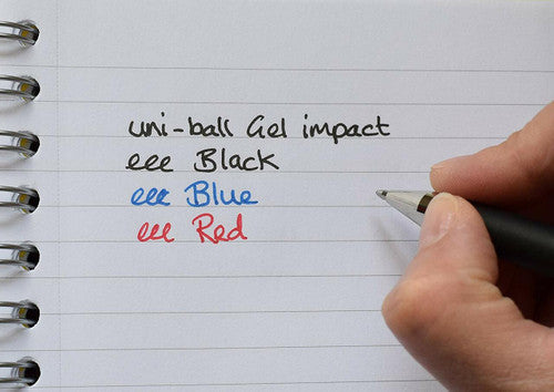 Uni-Ball Gel Impact UM-153S Gel Ink Pen 1.0mm Blue Box of 12