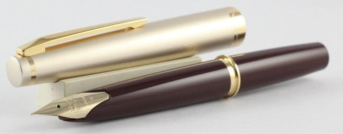 Pilot E95S Fountain Pen Deep Red 14K Gold Fine Nib