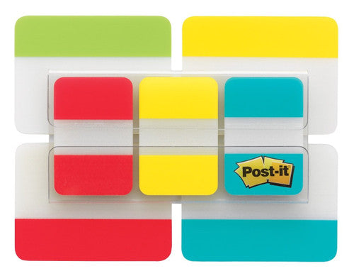 Post-it Durable Tabs Aqua Yellow Lime Red 25 x 50mm 686-VAD2
