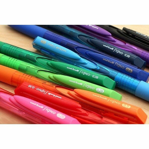 Uni-Ball Signo RT1 UMN155-05 Gel Ink Rollerball Pen 0.5mm Blue/Black Box of 10