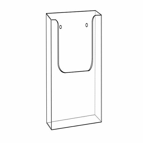 Deflecto Wall Mount Brochure Holder DL