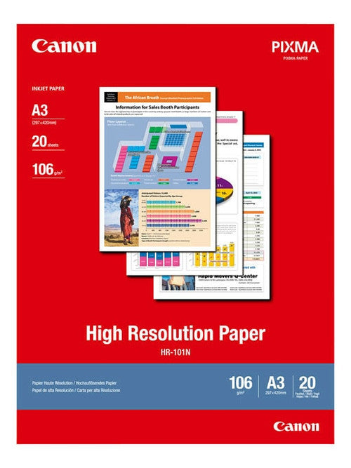 Canon HR-101NA3II A3 High Resolution Paper 20 Sheets