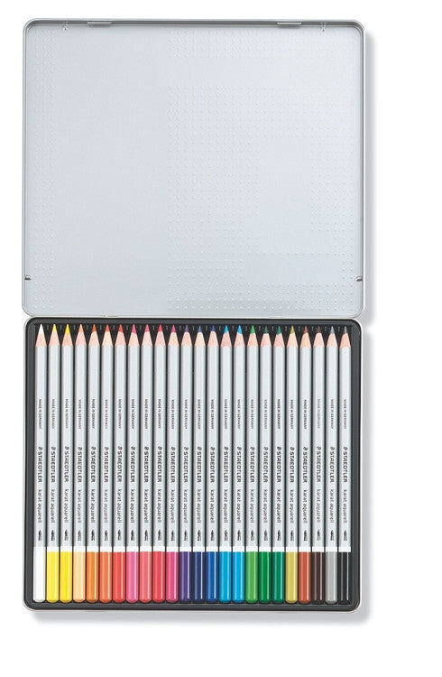 Staedtler 125 M24 Karat Aquarell 125 Watercolour Pencil Assorted Tin 24
