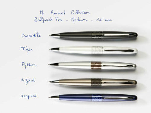 Pilot MR2 Premium Ballpoint Pen Medium Deep Purple Leopard Barrel Black Ink