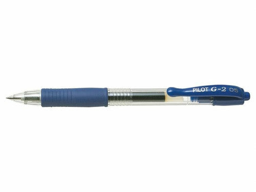 Pilot G-2 Retractable Gel Pen 0.5mm Blue Box of 12