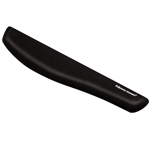 Fellowes Keyboard Palm Support Plush Touch Lycra Black