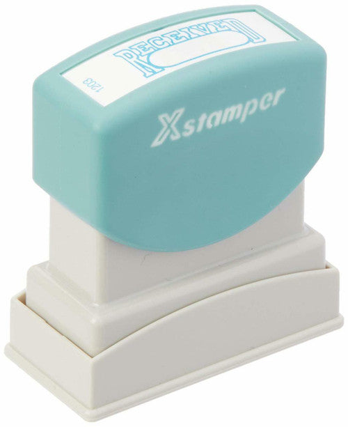 Xstamper Message Stamp Received/Date Blue